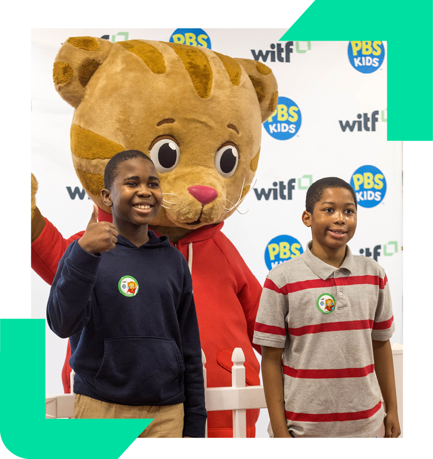 Kids at a WITF Education event